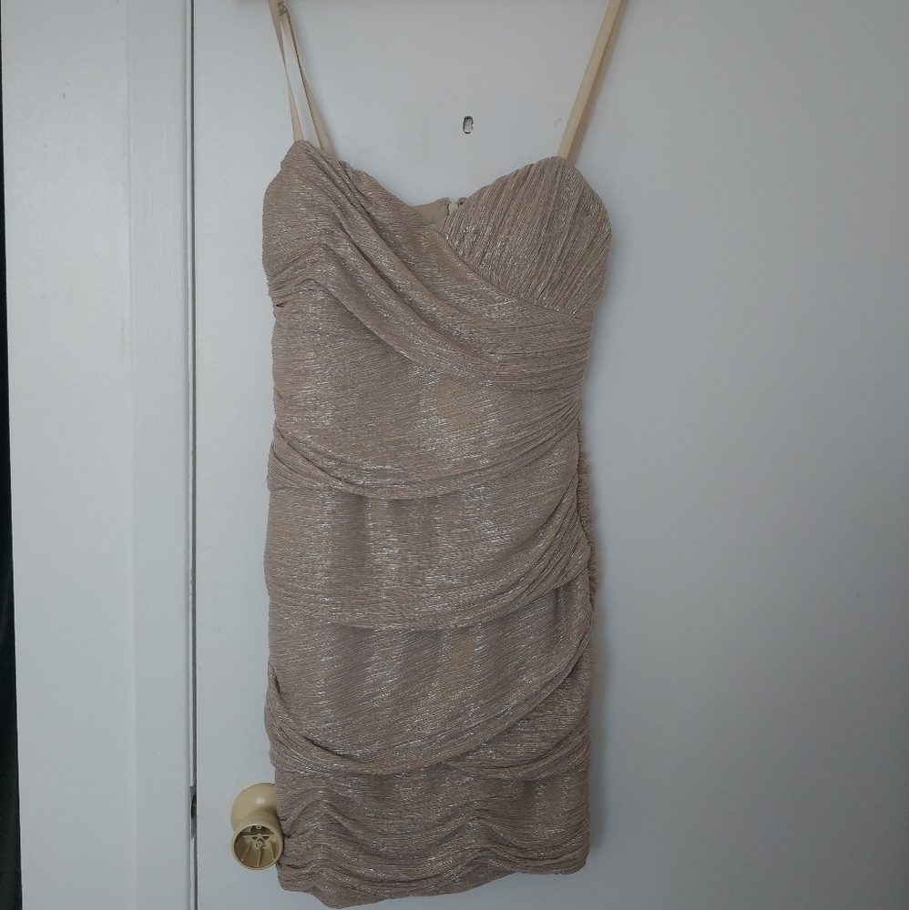 Max and Cleo size 10 gold cocktail dress